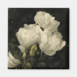 Imã Estudo de uma Flor de Peônias