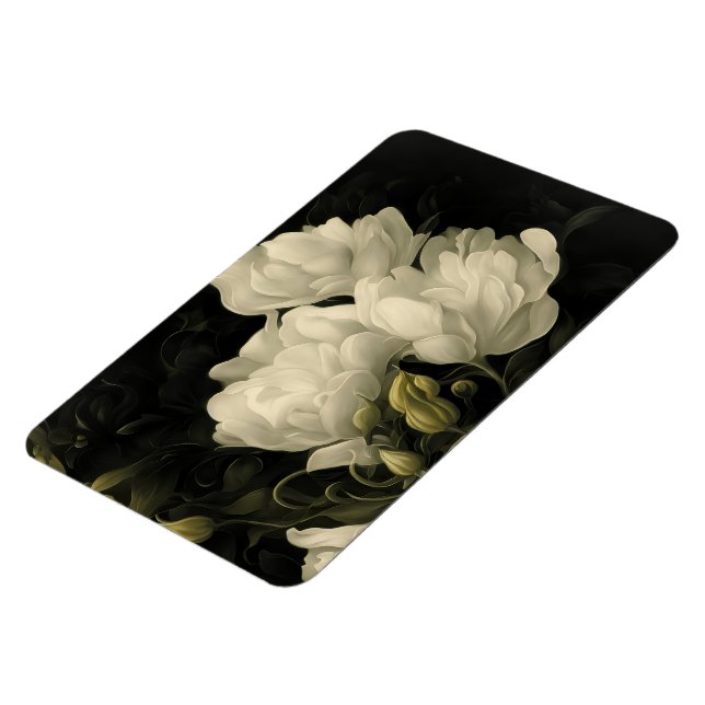 Ímã Estudo de uma Flor de Peônias (Left Side)