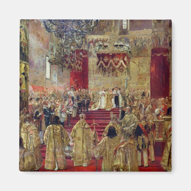 Imã Estudo para a coroação do czar Nicholas II (Frente)