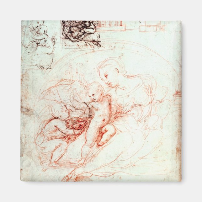 Imã Estudo para Alba Madonna, c.1508-09 (Frente)