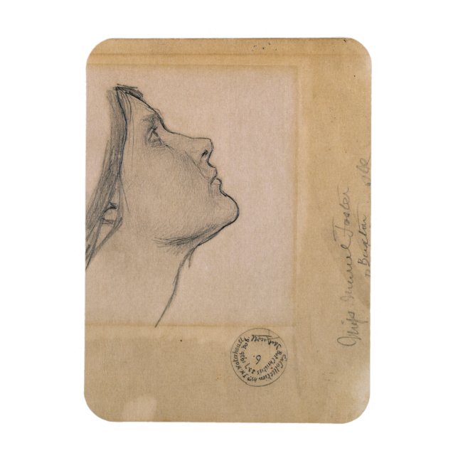 Ímã Estudo para "Lamia", c.1904-05 (lápis em papel) (Vertical)
