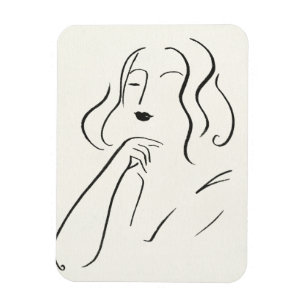 Ímã Estudo Simples - Esquema de uma Mulher