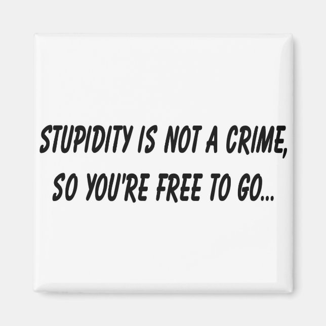 Imã Estupidez não é crime (Frente)