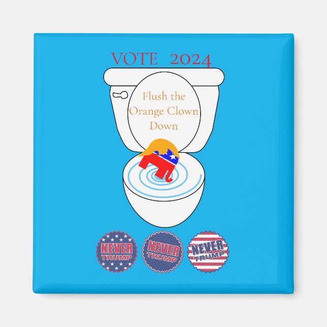 Imã Esvaziar O Palhaço Laranja Thunder_Cove (Frente)