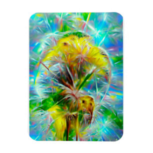 Ímã Eteal Dandelions em Neon Dreamscape
