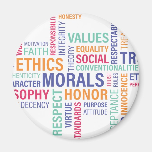 Imã "Ética comercial" (Frente)