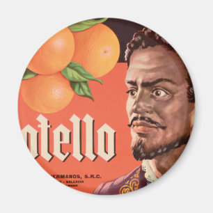 Imã Etiqueta alaranjada de Otello