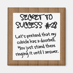 Imã Etiqueta apropriada do escritório da prática