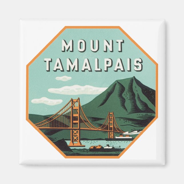 Imã Etiqueta de Bagagem Tamalpais (Frente)