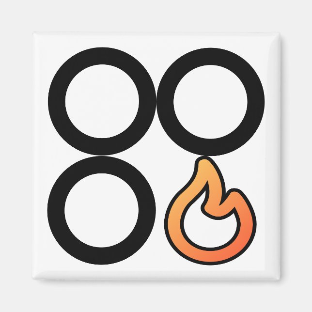 Imã Etiqueta de Controle de Gravador Frente Direita do (Frente)