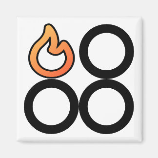 Imã Etiqueta de Controle de Gravador Traseira Esquerda