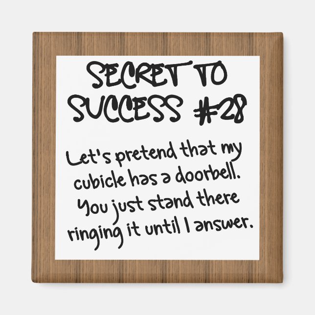 Imã Etiqueta de Escritório Adequada Prática (Frente)