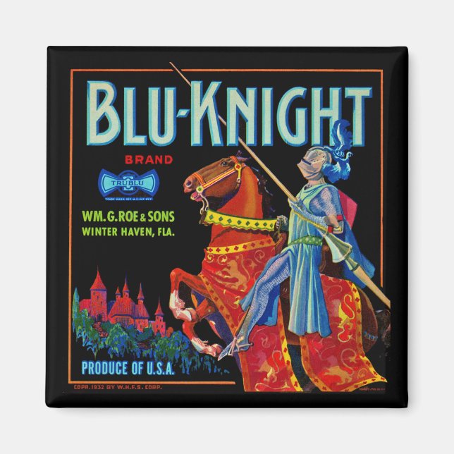 Imã Etiqueta de Fruta do Blu Knight (Frente)