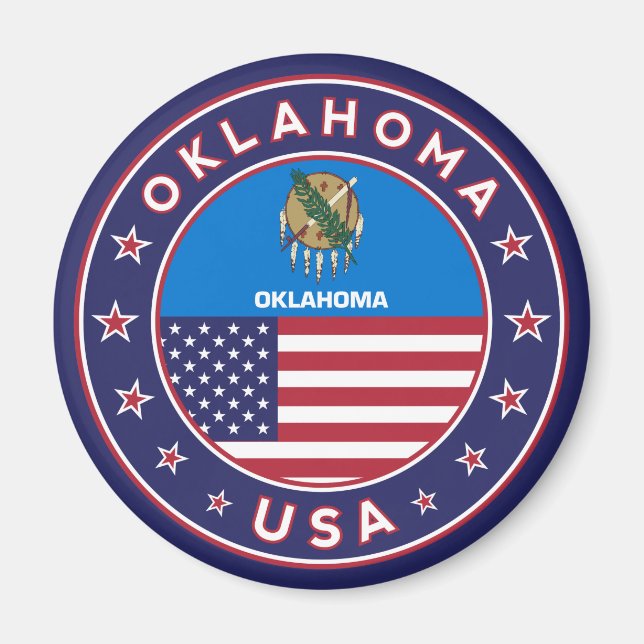 Imã Etiqueta de Oklahoma, capa de telefone (Frente)