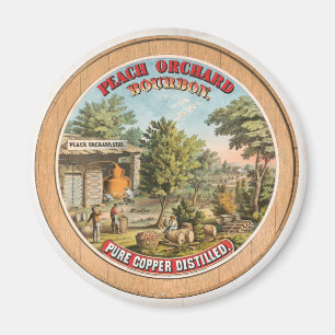 Imã Etiqueta de Vintagem do Peach Orchard Bourbon