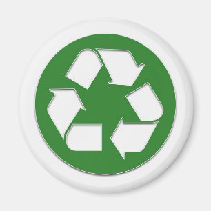 Imã etiqueta do reciclar