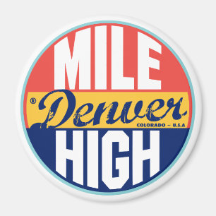 Imã Etiqueta do vintage de Denver