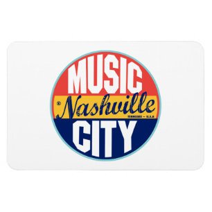 Ímã Etiqueta do vintage de Nashville