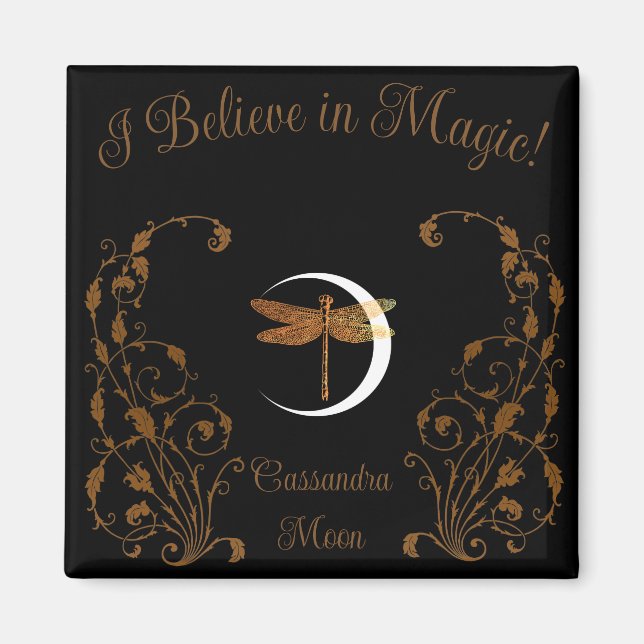 Imã Eu Acredito em Magia! Personalizado (Frente)
