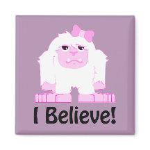 Eu Acredito Na Bonita Garota De Cartoon Yeti