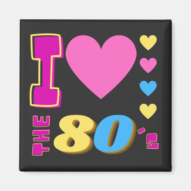 Imã Eu Adoro A anos 80 (Frente)