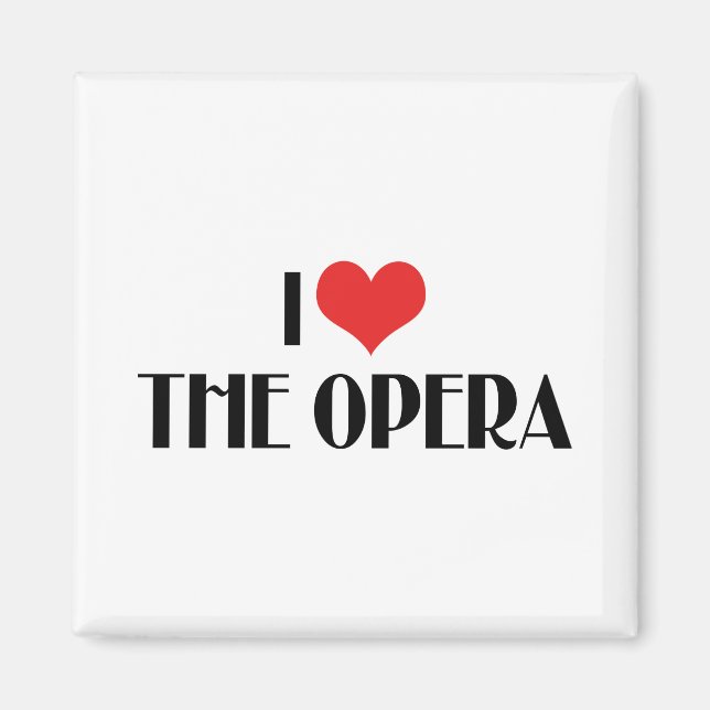 Imã Eu Adoro A Ópera (Frente)
