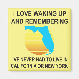 Imã Eu Adoro Acordar Na Flórida E Nunca Ter Que Viver