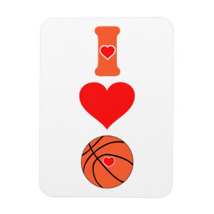 Ímã Eu adoro basquete