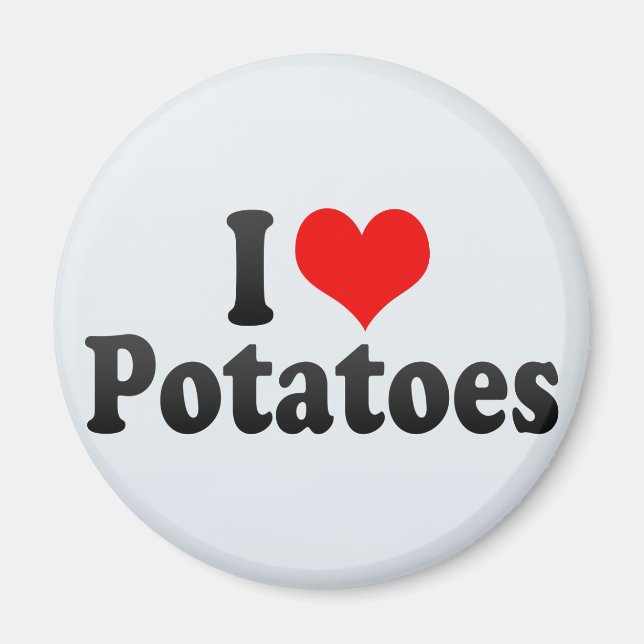 Imã Eu Adoro Batatas (Frente)