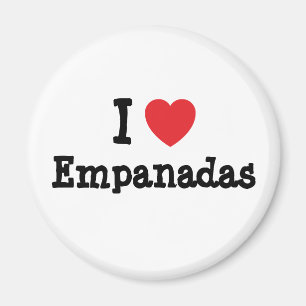 Imã Eu adoro Camiseta Empanadas.