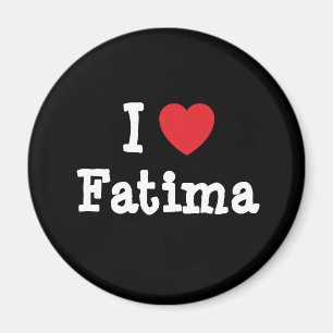 Imã Eu adoro Camiseta Fatima do coração