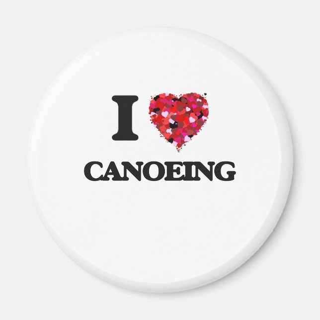 Imã Eu adoro Canoagem (Frente)