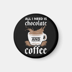 Imã Eu Adoro Chocolate E Café