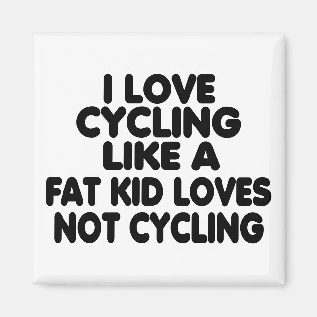 Imã Eu Adoro Ciclismo (Frente)