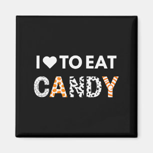 Imã Eu Adoro Comer Doce Sou Doce Casais de Halloween M