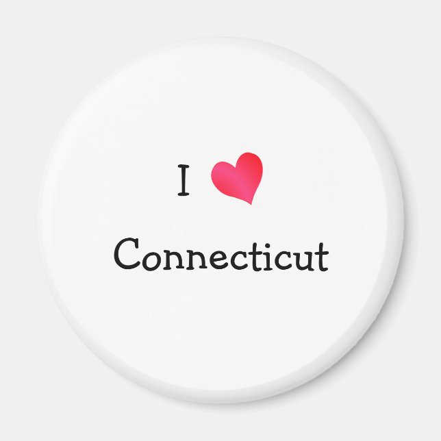 Imã Eu Adoro Connecticut (Frente)