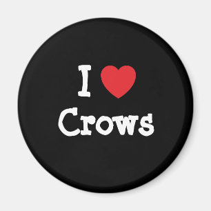 Imã Eu adoro Corvos coração personalizado personaliz