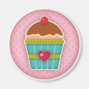 Imã Eu adoro Cupcakes Magnet