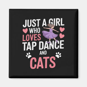Imã Eu Adoro Dançarinas De Tap E Gatos Oferecem Tap Da