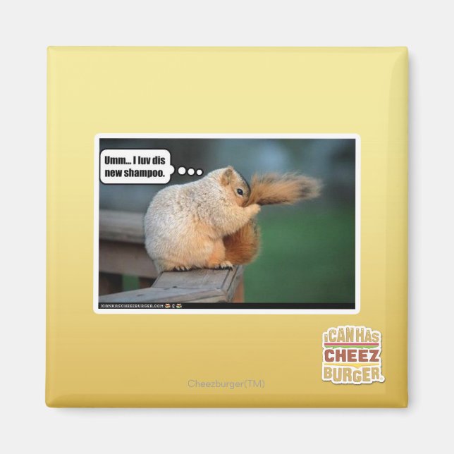 Imã Eu adoro esse novo xampu (Frente)