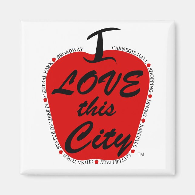 Imã Eu adoro este magnata da cidade (Frente)