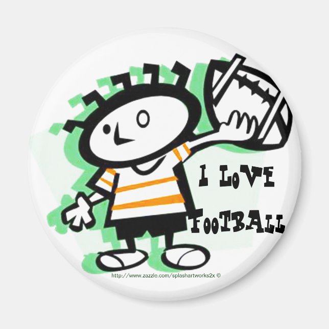 Imã "Eu Adoro Futebol!" (Frente)