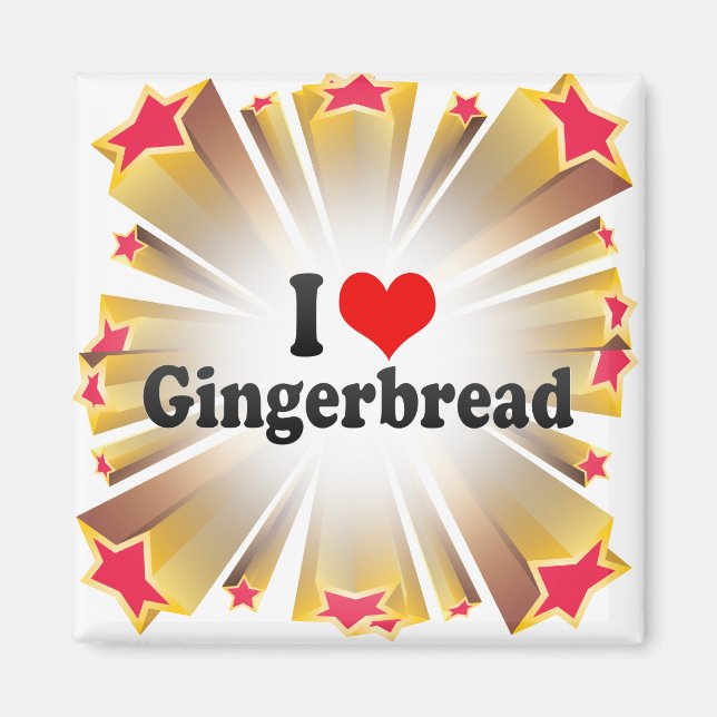 Imã Eu Adoro Gingerpão (Frente)