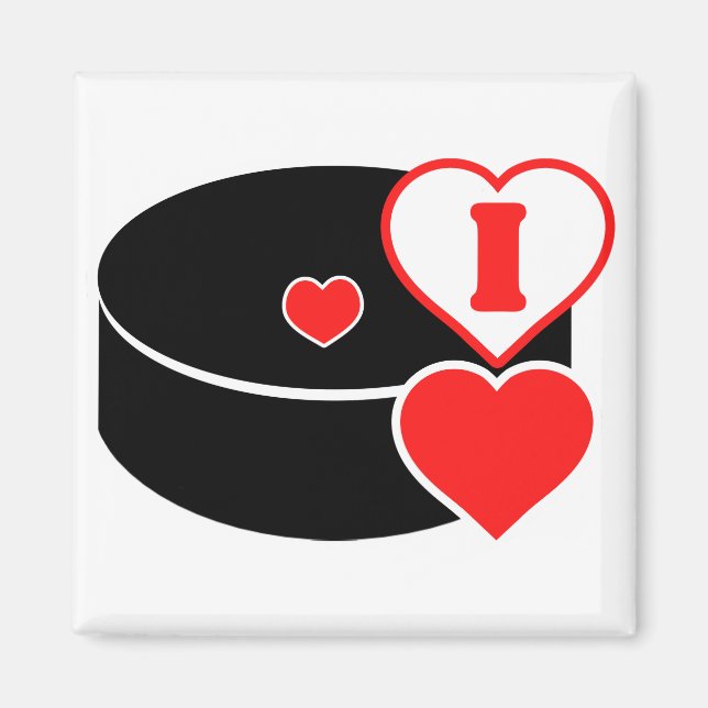 Imã Eu adoro hóquei (Frente)