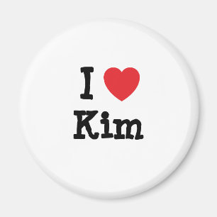 Imã Eu adoro Kim Heart-Shirt