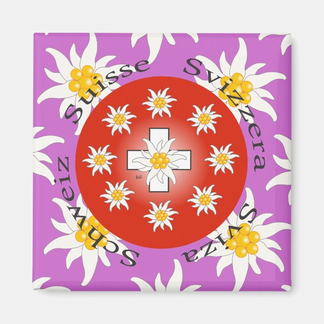 Imã Eu adoro Magnet Suiça (Frente)