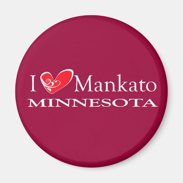 Imã Eu Adoro Mankato Minnesota (Frente)