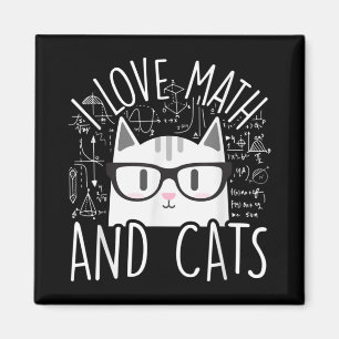 Imã Eu Adoro Matemática E Gatos Gatinhos Bonitos