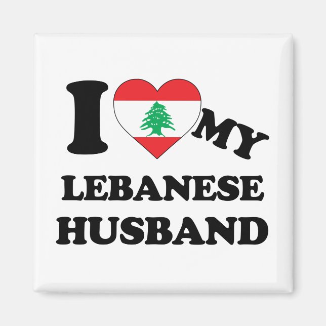 Imã Eu adoro minha camisa do marido libanês (Frente)