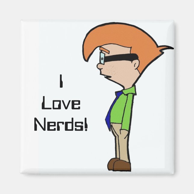 Imã Eu Adoro Nerd! (Frente)